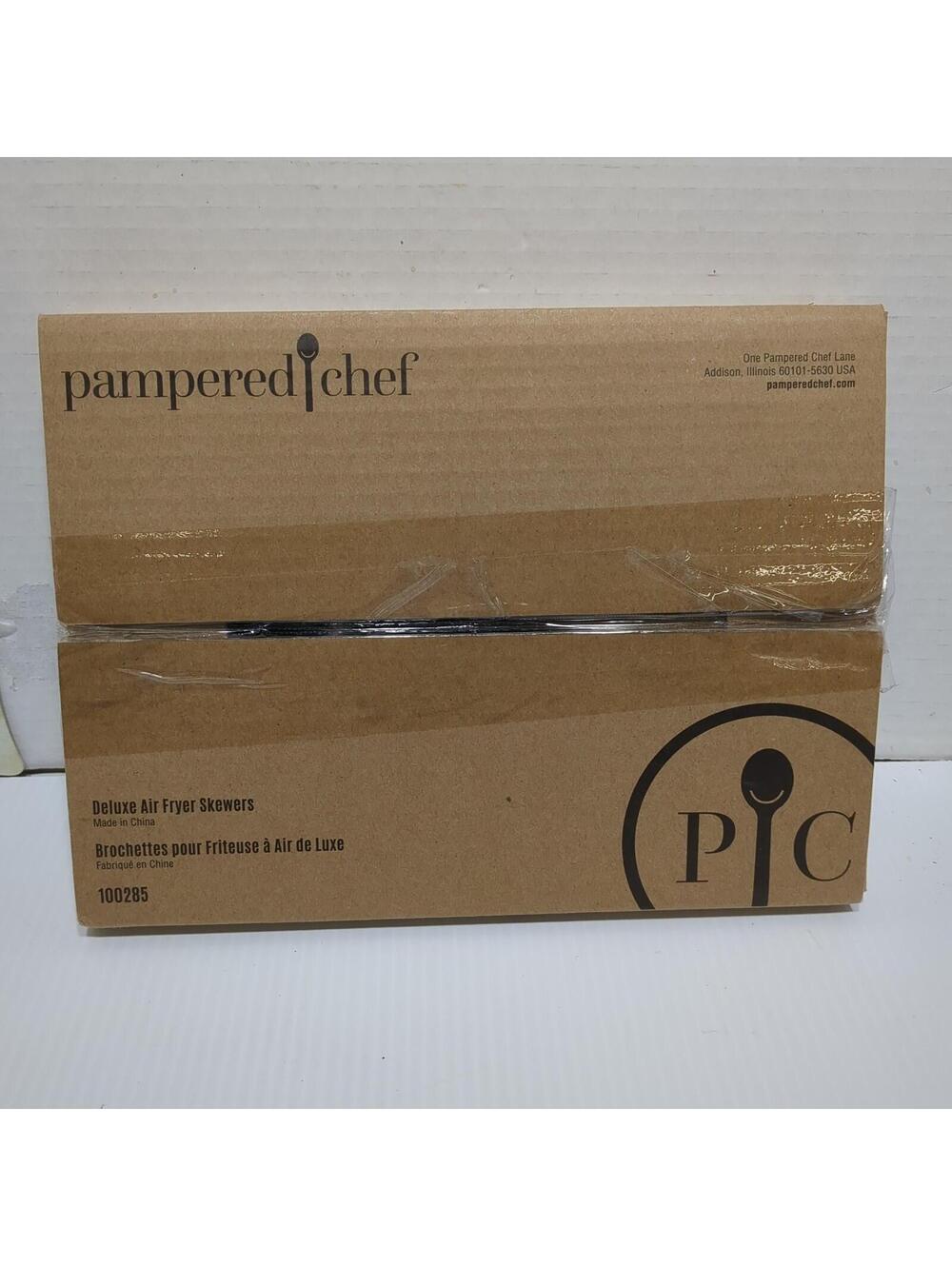 Pampered Chef Deluxe Air Fryer Skewers 100285 NIB Unopened Box